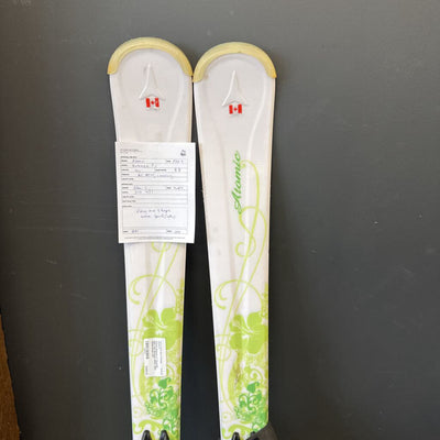 Atomic Balanze 3:1 Downhill Skis with Bindings MSRP $800: White/Green--141