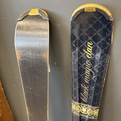 Elan Black Magic Downhill Skis with Bikdings MSRP $810: Black --146