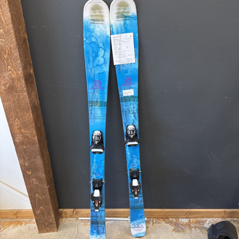 Salomon Myriad Downhill Skis with Look SPX 12 bindings MSRP $900: blue--159