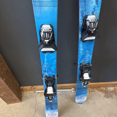 Salomon Myriad Downhill Skis with Look SPX 12 bindings MSRP $900: blue--159