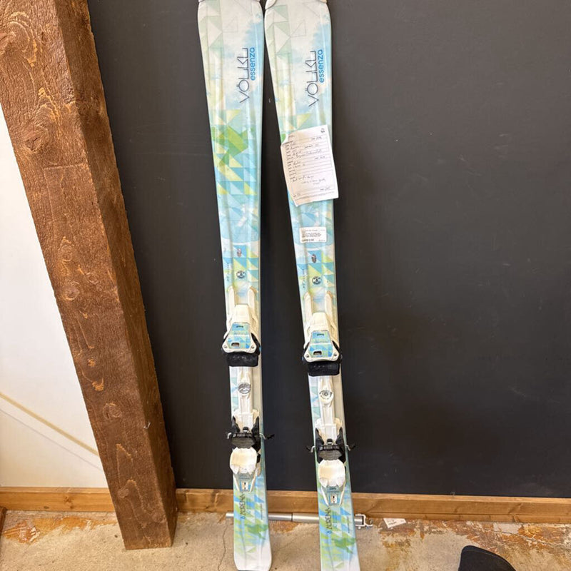 Volkl Aurena Downhill Skis with Marer 4Motion Bindings MSRP $570: White/Blue--147