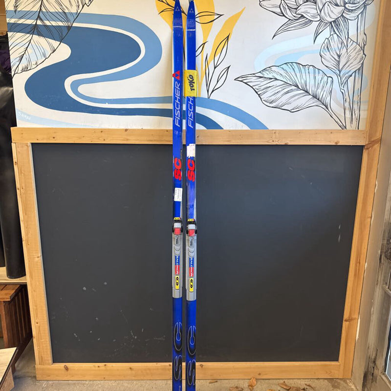 Fischer SC Skate Ski with SNS Profil skate binding. : Blue--185