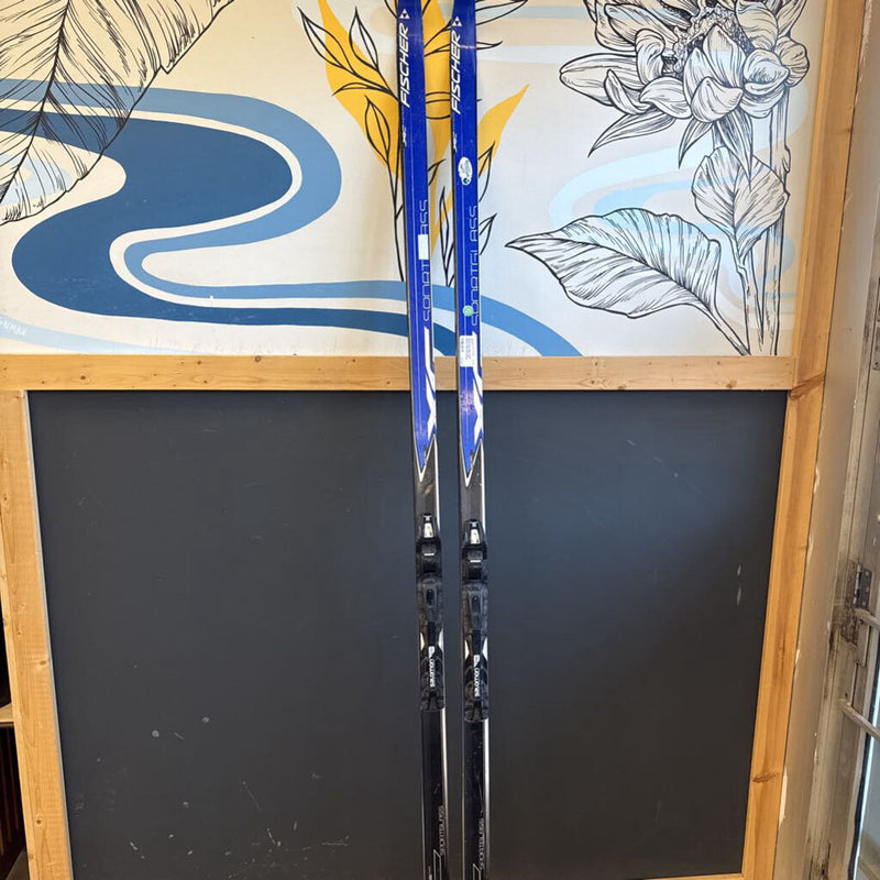 Fischer Sporrtglass Classis Cross Country Skis with Salomon SNS Pilot bindings: Blue--202