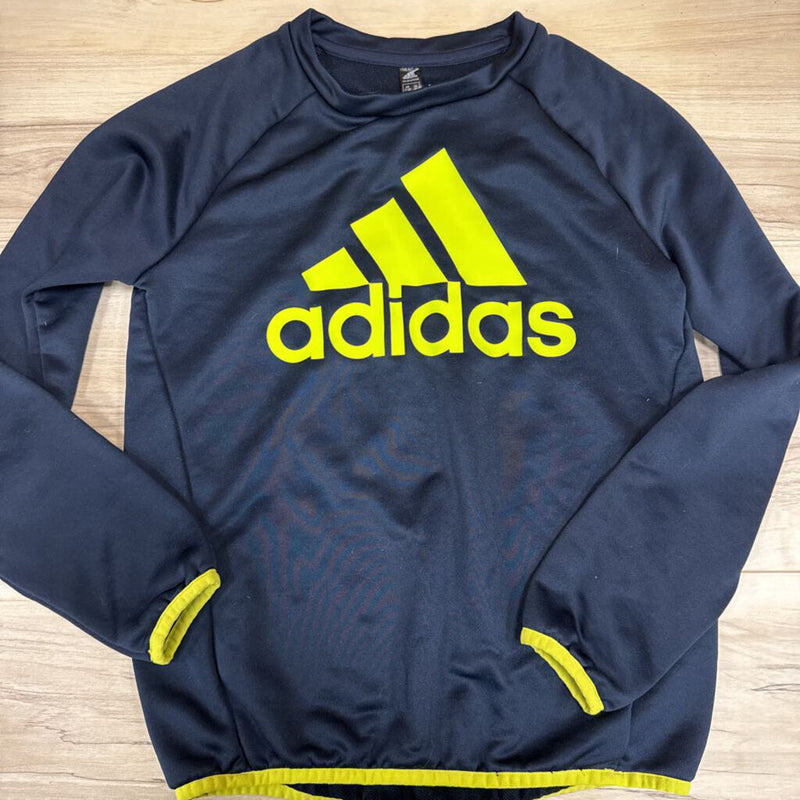 Adidas - Kids Athletic Fleece Long Sleeve Shirt: Black-children-