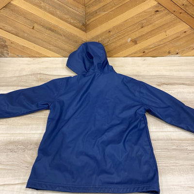 Hatley Blue Jacket with Yellow Lining: blue-children-6
