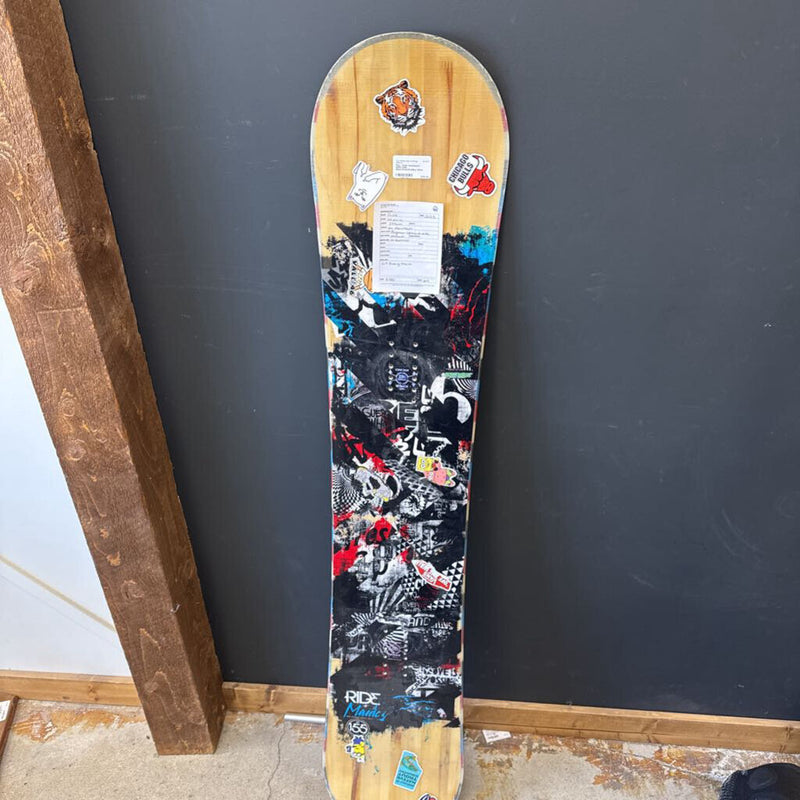 Ride - Manic Snowboard - MSRP $480: Black/Wood/Red/Blue--155cm