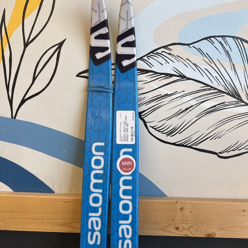 Salomon - S/Race Junior Classic XC Skis - Prolink (NNN) Bindings - MSRP $480: Black/Blue/White--165cm