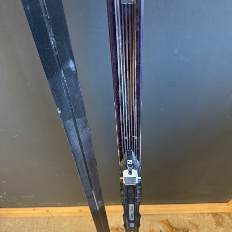 Salomon - S/Race Junior Classic XC Skis - Prolink (NNN) Bindings - MSRP $480: Black/Blue/White--165cm