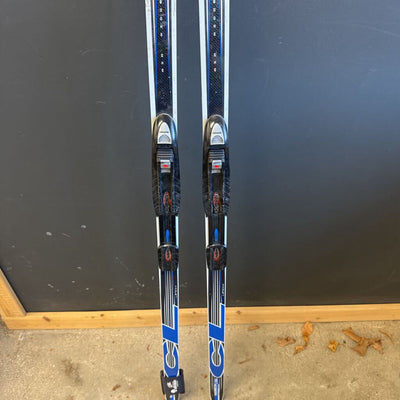 Salomon - Classic Active Cross Country Skis (NNN Binding) : White/Black/Blue--196cm