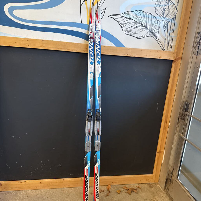 Peltonen - Nanogrip Tiger Classic XC Skis - NNN Bindings - MSRP $260: Blue white --160cm