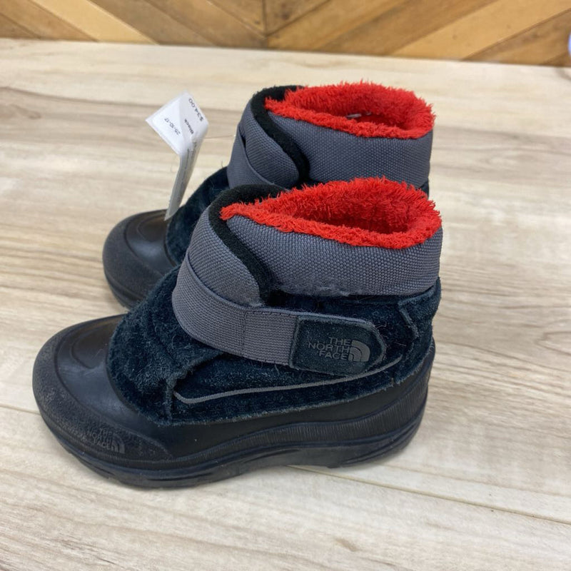 The North Face- Toddler Winter Boot- MSRP $75 : Black red -children-9T