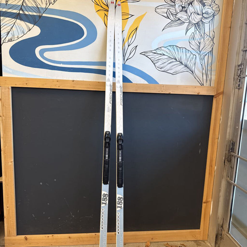 Fischer - Nordic Sport Elegance XC Skis - SNS Profil Bindings: White/Grey/Blue--188cm