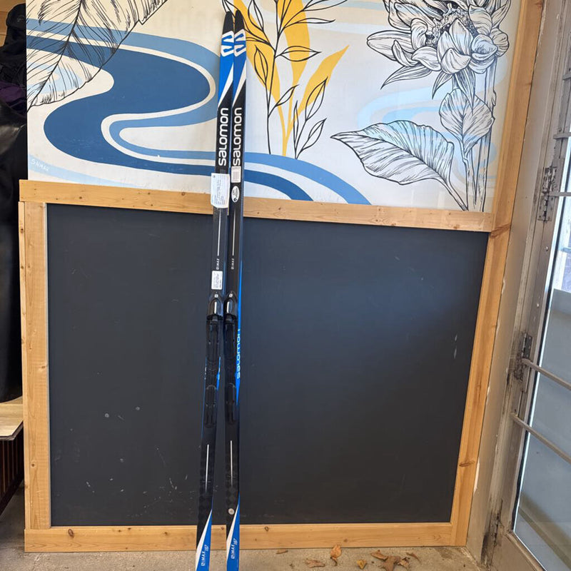 Salomon - S/Max Carbon Skate XC Ski - Salomon Prolink Shift-In Bindings - MSRP $769: Black/Blue--187cm