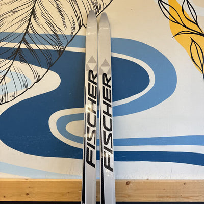 Fischer- Skatecut XC Skis with SNS Profil Skate Bindings- MSRP Compare at $350+ : Grey Red --187 cm