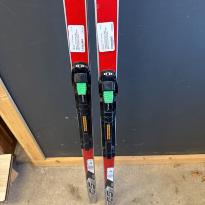 Fischer- Skatecut XC Skis with SNS Profil Skate Bindings- MSRP Compare at $350+ : Grey Red --187 cm