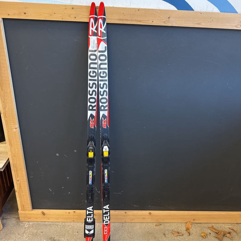 Rossignol - Delta SK XC Skate Ski - SNS Access JR Bindings: Black/Red/White--133cm