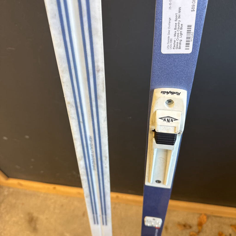 Fischer - Max Base Sport Glass Cross Country Ski NNN Binding : Light Blue --210cm