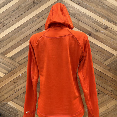 MEC - Women's Grid Fleece Hooded Zip Jacket - MSRP comp $139: Orange-women-MD