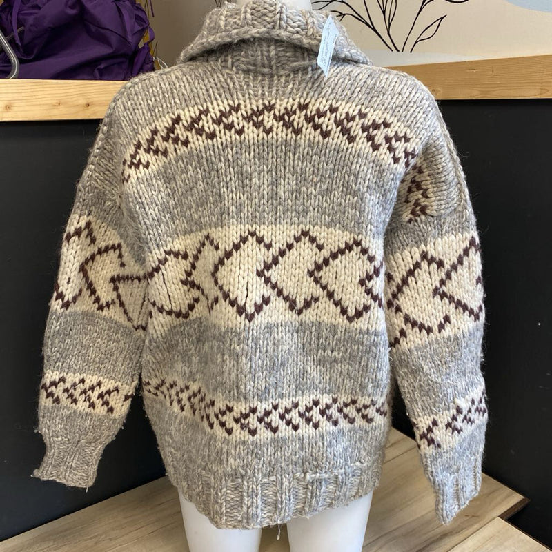 Acme - Knit Sweater - MSRP $: Grey/White/Brown-women-