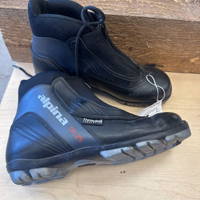 Alpina - TR-25 XC Ski Boots - NNN - MSRP $185: Black-men-41