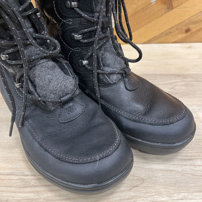 Helly Hansen - Winter Boots with Fur Trim- MSRP $180: black-women-8.5