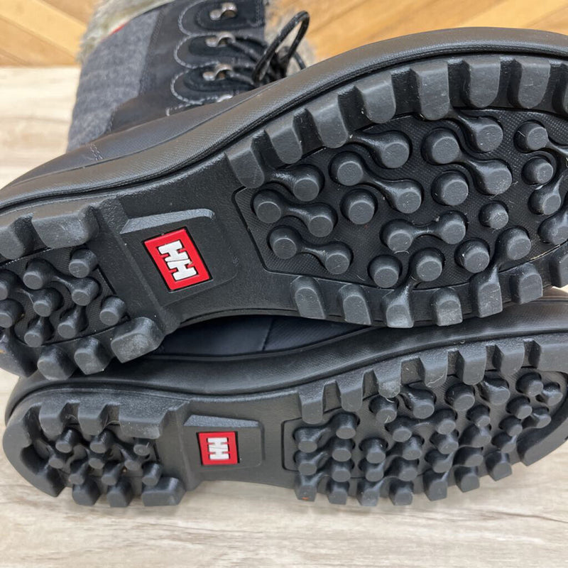 Helly Hansen - Winter Boots with Fur Trim- MSRP $180: black-women-8.5