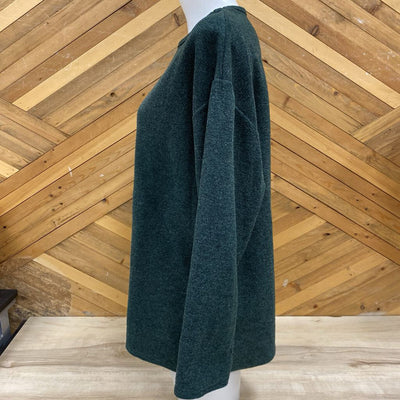 Qualicum Clothworks - Women's L/S Crewneck Top - MSRP comp $70: Green-women-LG