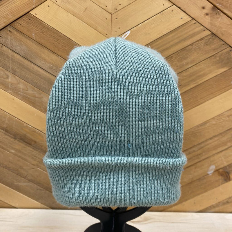 Green Rib Knit Toque: Green-unisex-