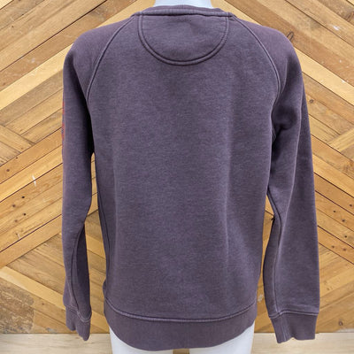 Carhartt - Women's Crewneck Relaxed Fit Sweatshirt - MSRP $120: Violet/Brown-women-MD