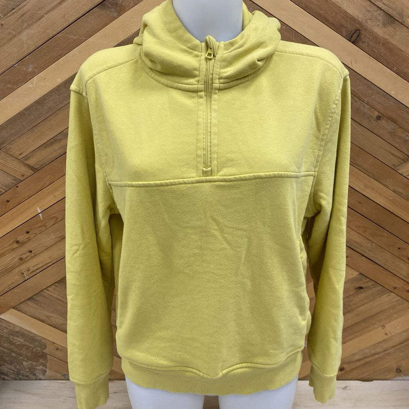 Zyia Active - Women 1/4 Zip Hoodie: Yellow-children-MD