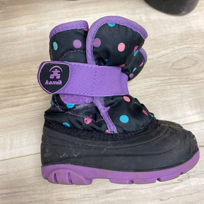 Kamik - Winter Toddler Boots - MSRP $55: Black/Purple-children-6T