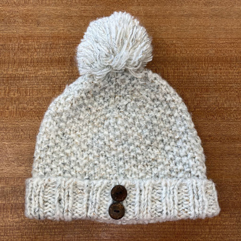 Dakine - Knit Pom Pom Toque - MSRP comp $35: White-unisex-