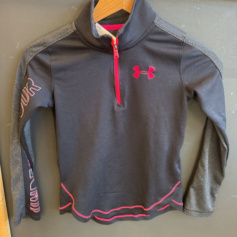 Under Armour - Youth Longsleeve: Black/Pink-children-Ymd