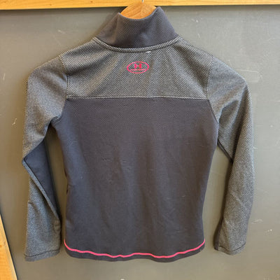Under Armour - Youth Longsleeve: Black/Pink-children-Ymd