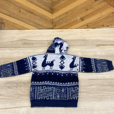Imalaya - Children's Knit Sweater : Blue/White-children-2/3T