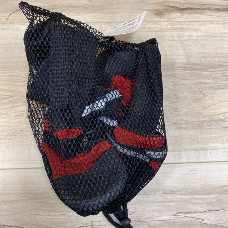 Muttluks - Dog Booties - MSRP $60: Black/Red--LG