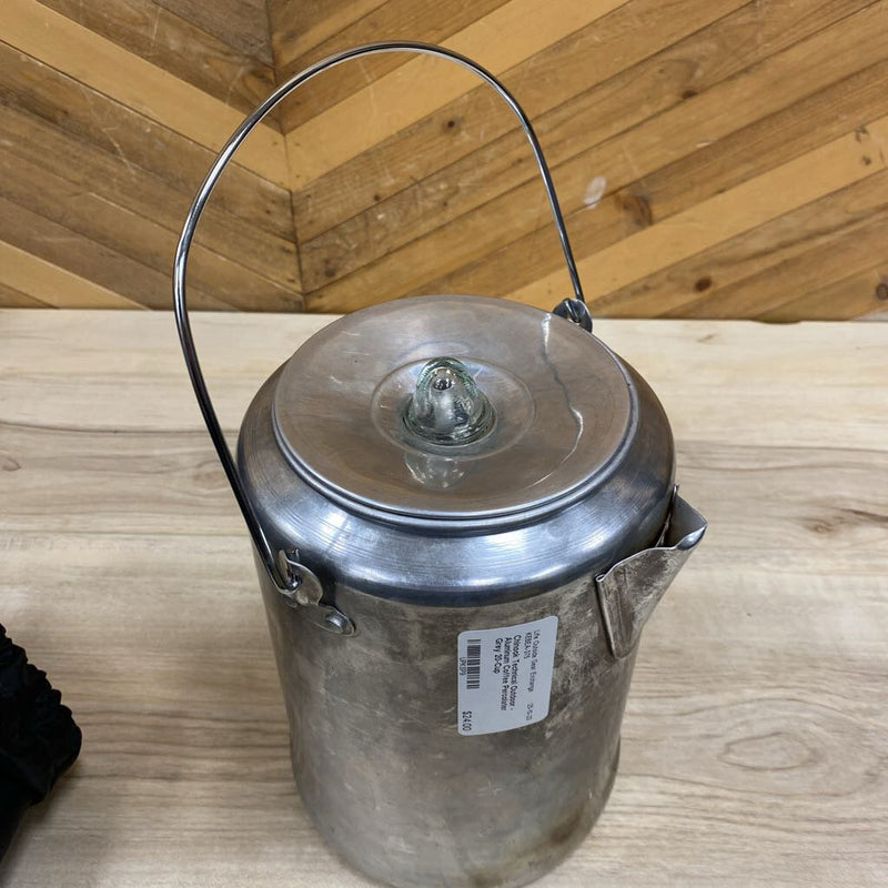 Chinook Technical Outdoor - Aluminum Coffee Percolater : Grey--20-Cup