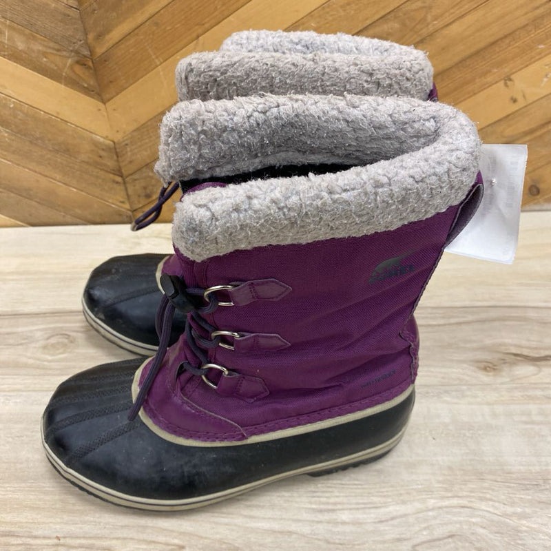 Sorel- Youth Winter Boots- MSRP $110: Purple-children-6Y