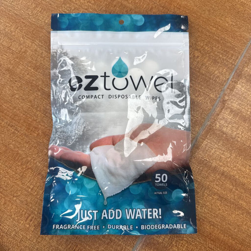 EZ- Towel- Compact Disposable Wipes: --50 Towels