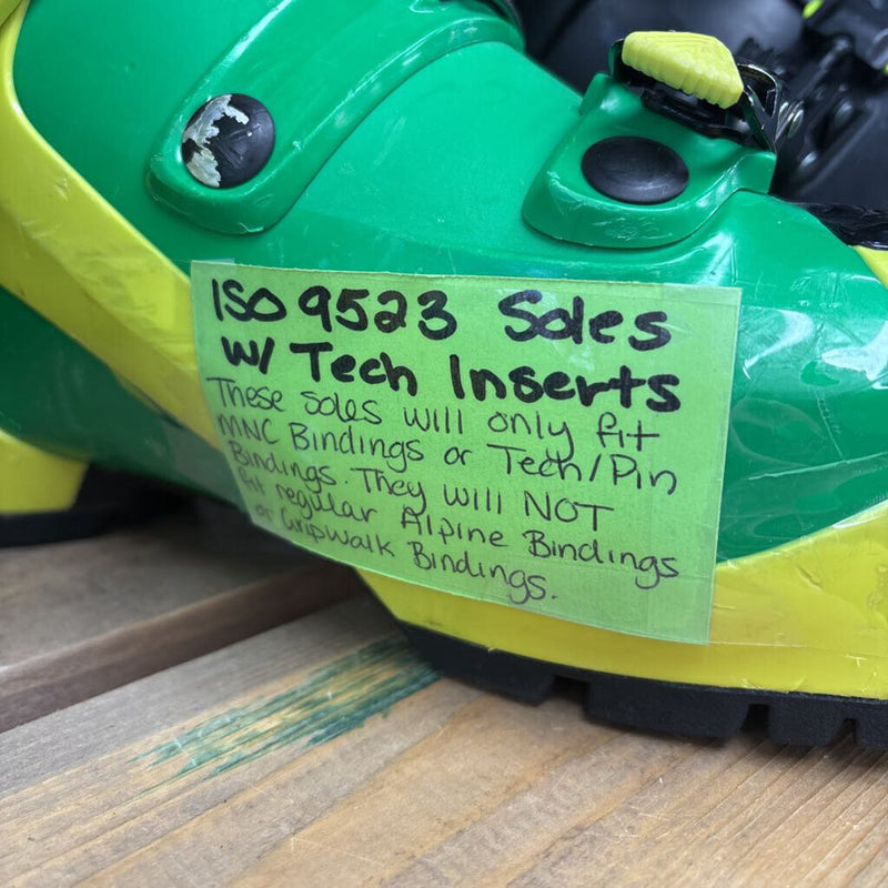 Black Diamond - Quadrant Alpine Touring (AT) Ski Boot + Intuition Luxury Liner* - MSRP Boots $850 + MSRP Liner $260: Green/Yellow-men-27.5