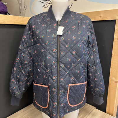 Women's Reversible Full-Zip Puffer Jacket: Blue/Pink/White-women-LG