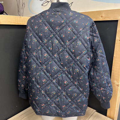 Women's Reversible Full-Zip Puffer Jacket: Blue/Pink/White-women-LG