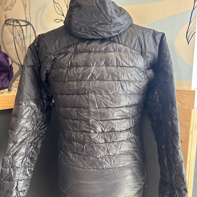 Outdoor Research - Men's Helium Down Hoodie Jacket - MSRP $420: Black-women-SM