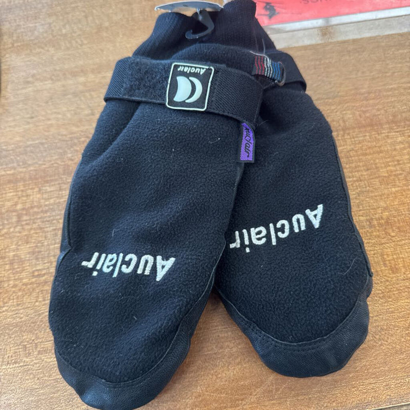 Auclair - Youth Mitts - MSRP $60: Black/White-unisex-