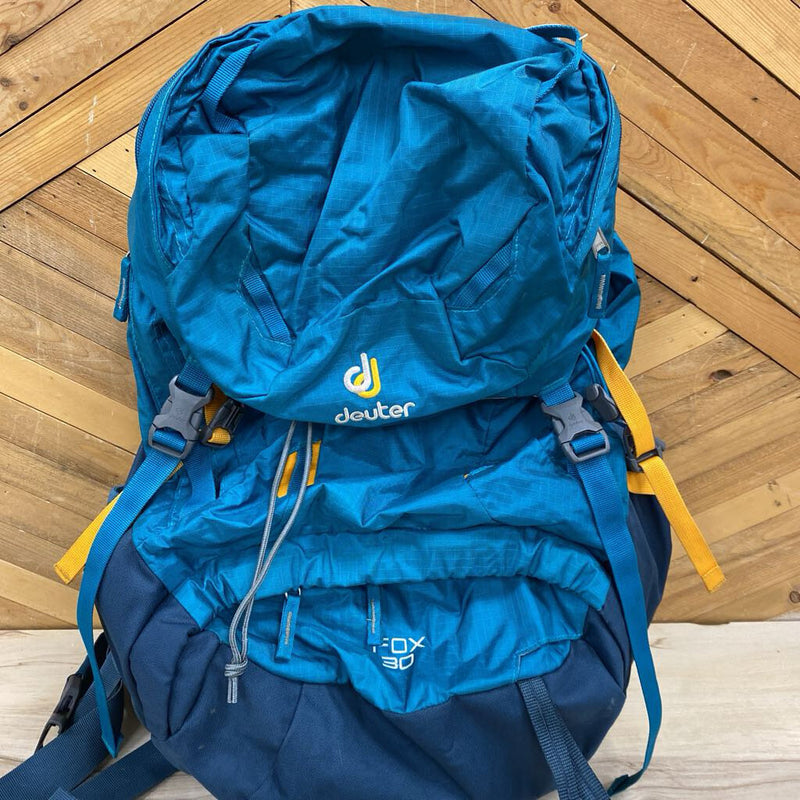 Deuter Fox -30 Backpack - Youth- msrp $185: Blue/Orange--30