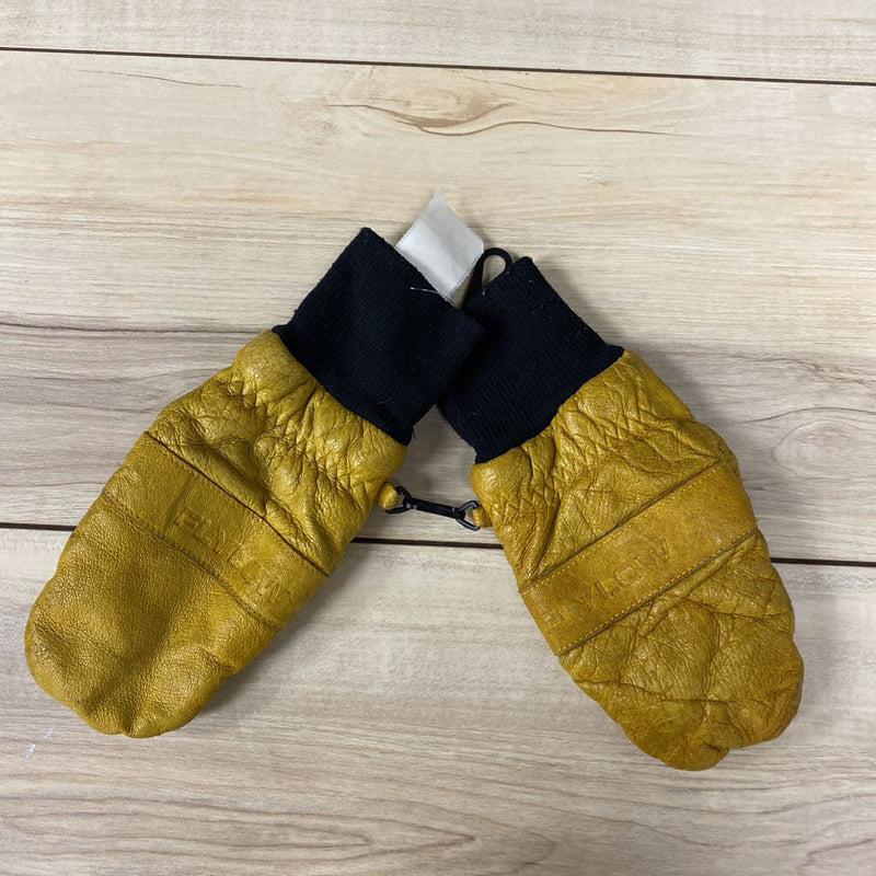 Flylow -Adult Leather" Oven Mitt" - MSRP $70: Yellow/Black-unisex-SM