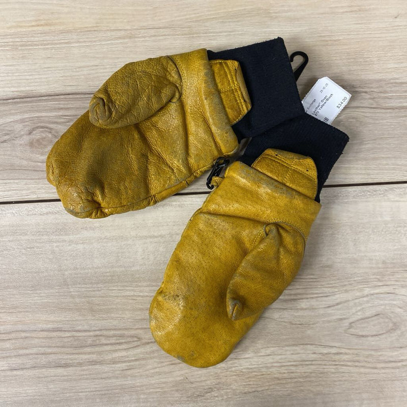 Flylow -Adult Leather" Oven Mitt" - MSRP $70: Yellow/Black-unisex-SM