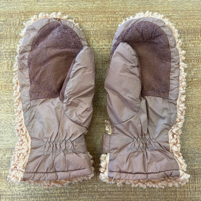 Johaug - Kids' Teddy Fleece Mittens - MSRP comp $65: Brown-children-