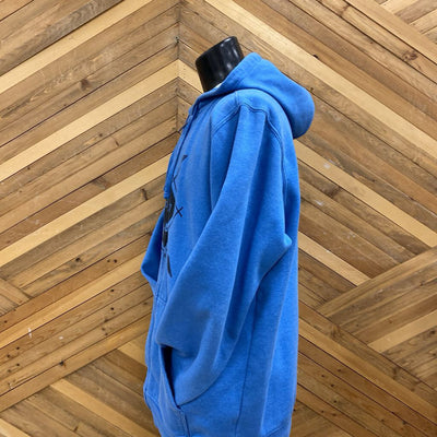 Burton - Men's Zip Up Hoodie Sweater - MSRP $120: Blue/Black-unisex-LG