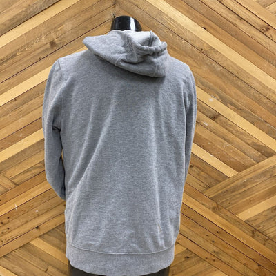 Oakley - Men's Zip Up Hoodie Sweater - MSRP $85: Grey/Orange/White-men-LG
